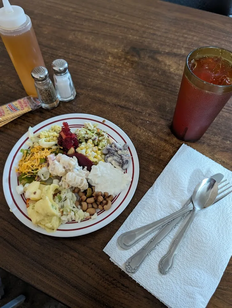 Sampling of Everything from the Cold Salad Bar